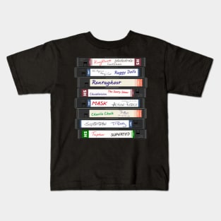 Retro British 80s TV Series VHS Video Cassettes Kids T-Shirt